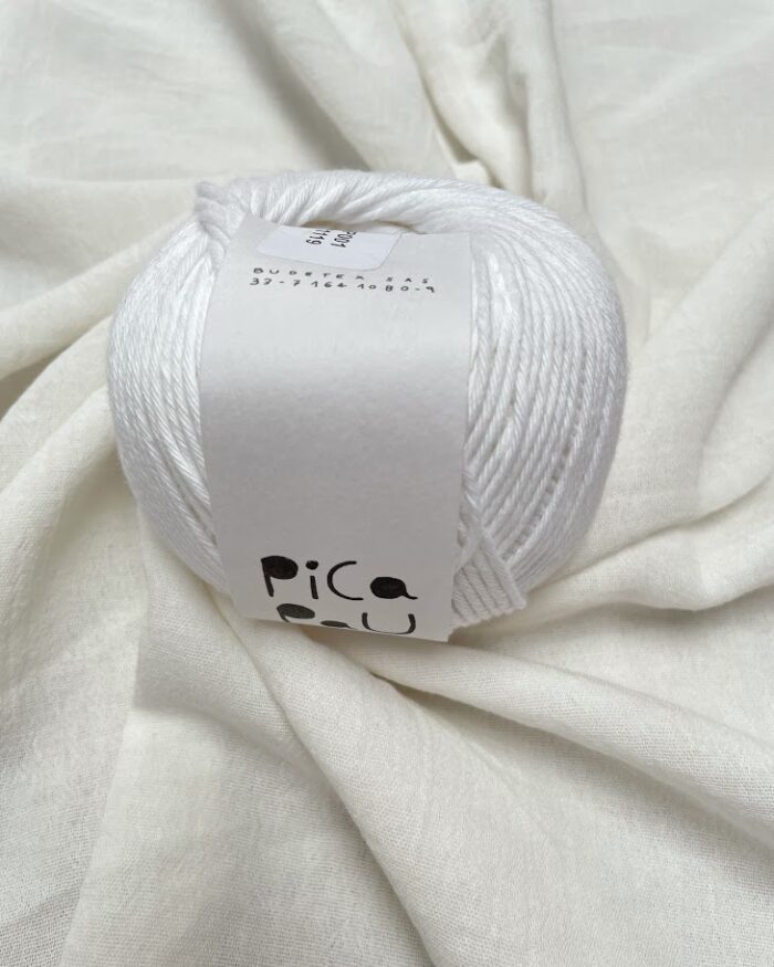 Hilado Pica Pau-100 gramos Worsted-PP001 BLANCO