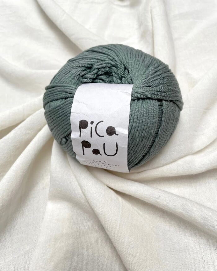 Hilado Pica Pau-100 gramos Worsted PP013 GRIS VERDOSO