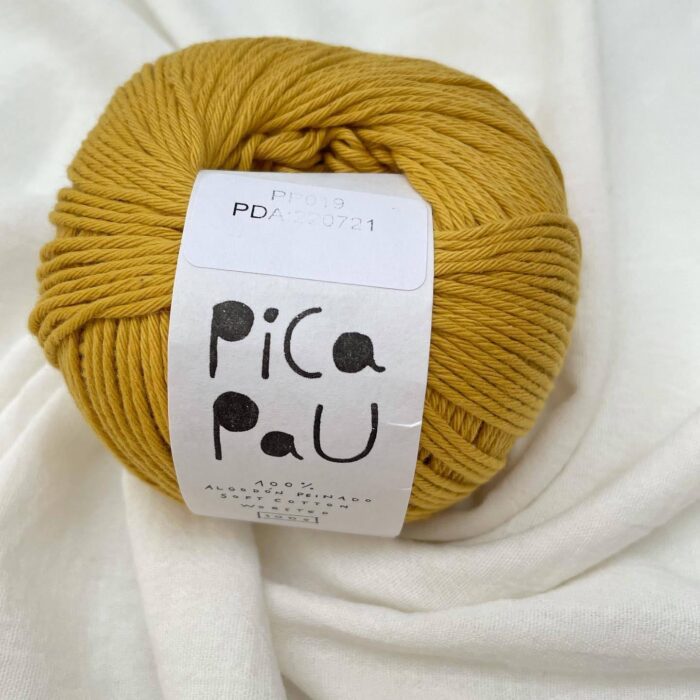 Hilado Pica Pau-100 gramos Worsted PP019 MOSTAZA